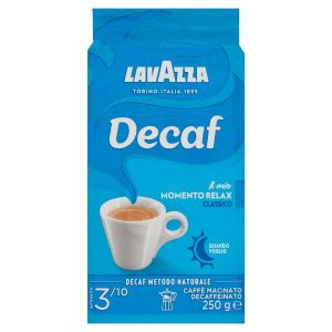COFFEE DECAFFEINATED CAFFÈ MACINATO LAVAZZA DECAF for MOKA POT 250 Gr
