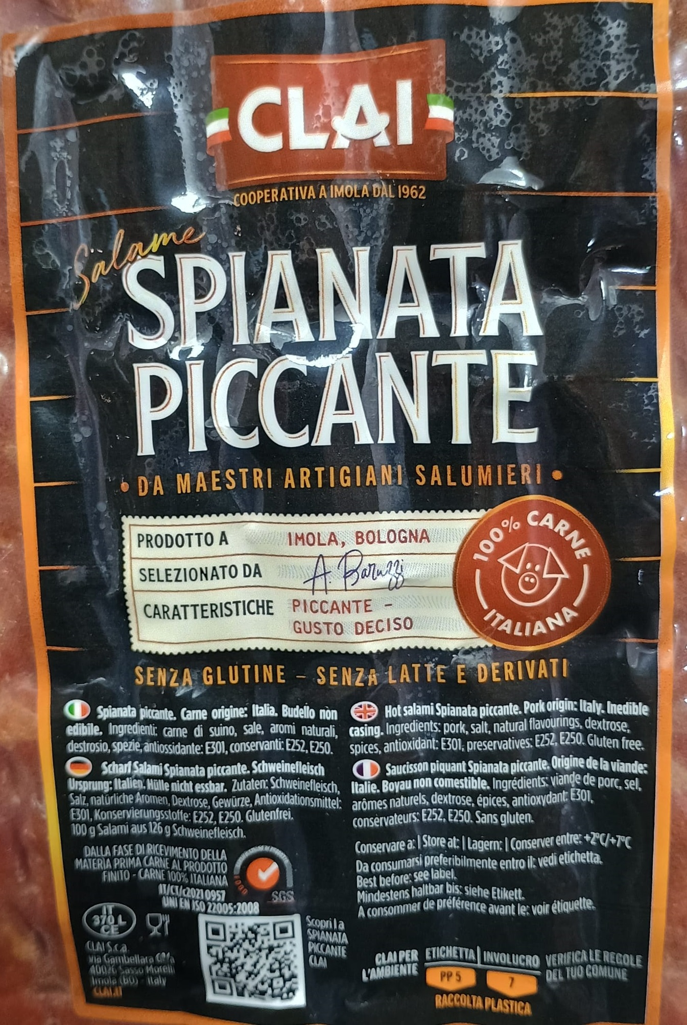 Spianata Romana Piccante CLAI 1.2kg c.a. - immagine 2