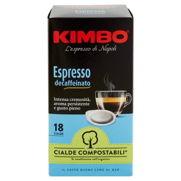 COFFEE CAFFÈ KIMBO ESPRESSO DECAFFEINATED 15 PODS - Italy Food Shop