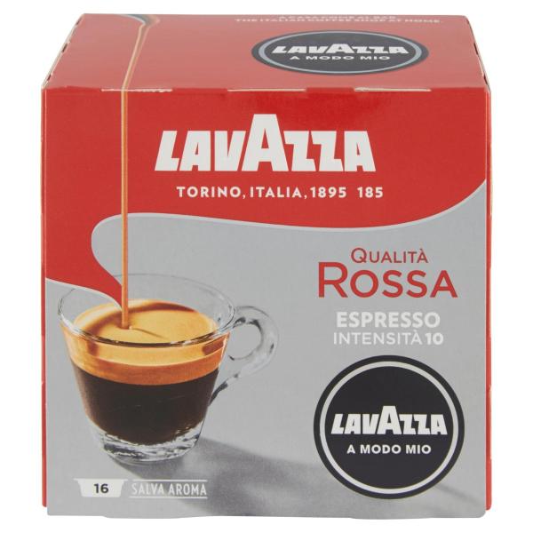 COFFEE CAFFÉ ESPRESSO LAVAZZA A MODO MIO QUALITÀ ROSSA 16 CAPSULES