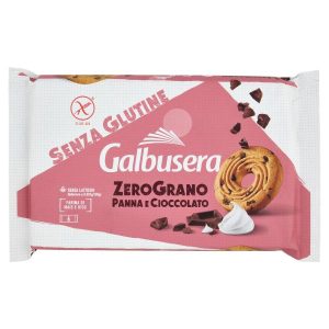 GLUTEN FREE BISCUITS WITH CREAM AND CHOCOLATE DROPS GALBUSERA 220Gr