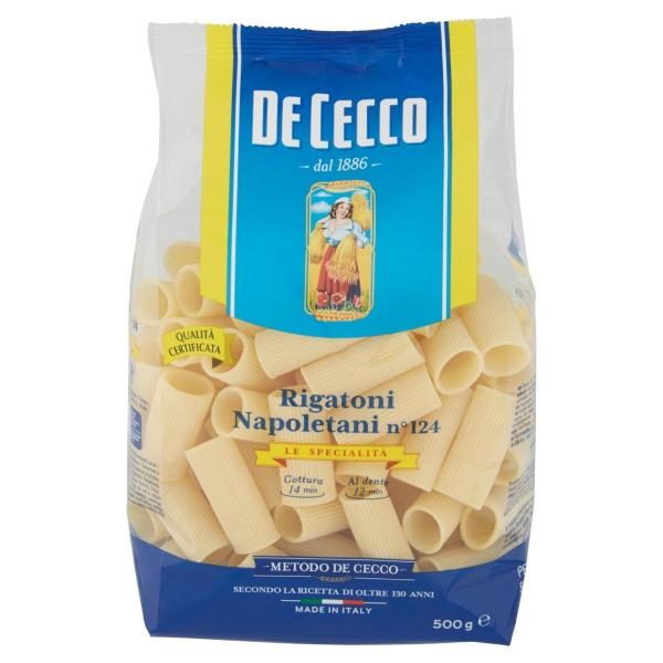 Defecco Rigatoni Rigatoni Napoletani n°214 Le Specialità DE CECCO 500gr - Italy Food Shop