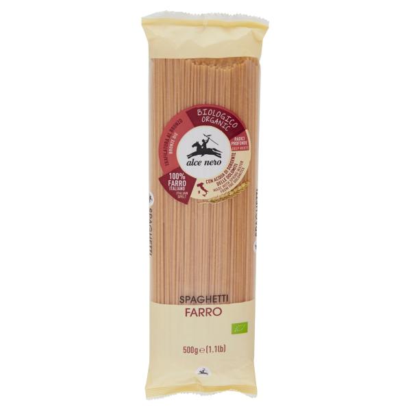 SPAGHETTI al FARRO SPELT PASTA ALCE NERO ORGANIC 500 Gr