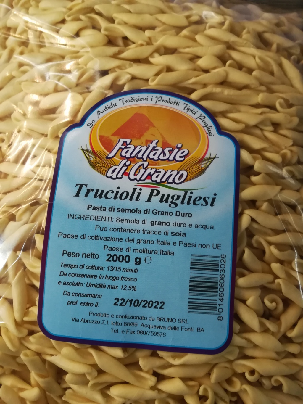 Trucioli Pasta Puglia FANTASIE di GRANO 2kg