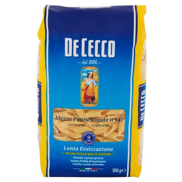Mezze Penne Rigate n° 141 DE CECCO 500gr