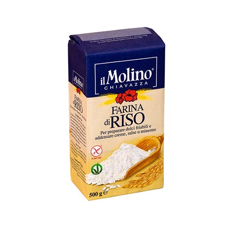 Farina di Riso senza glutine MOLINO CHIAVAZZA 500gr - Italy Food Shop