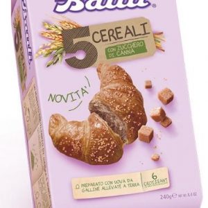 CROISSANT 5 CEREALS and CANE SUGAR BUON ESSERE BAULI 6 X 40 Gr