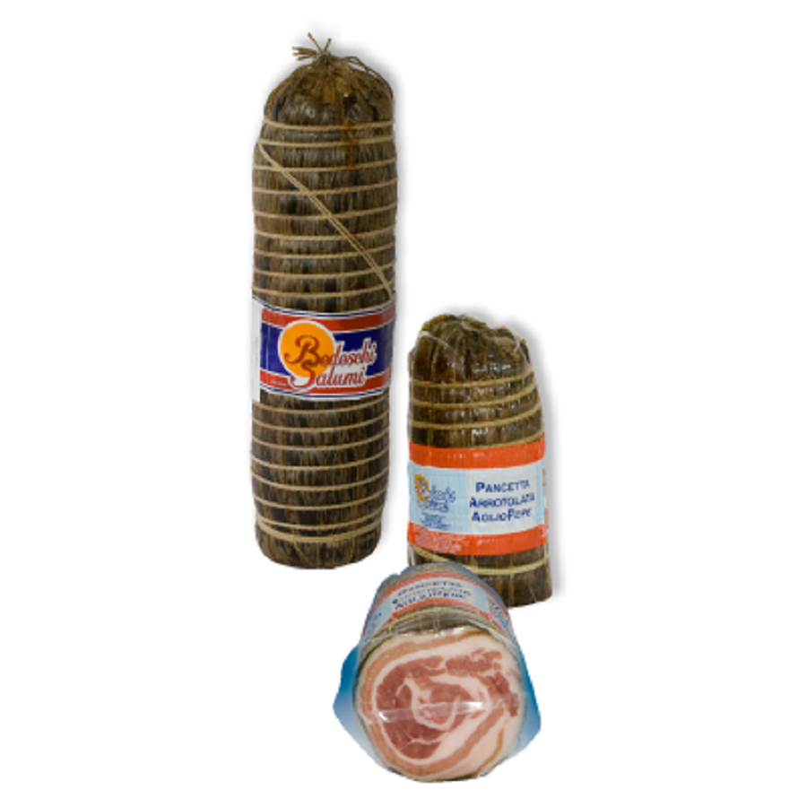Pancetta al Pepe Nero e Aglio BEDESCHI 1.6kg c.a.