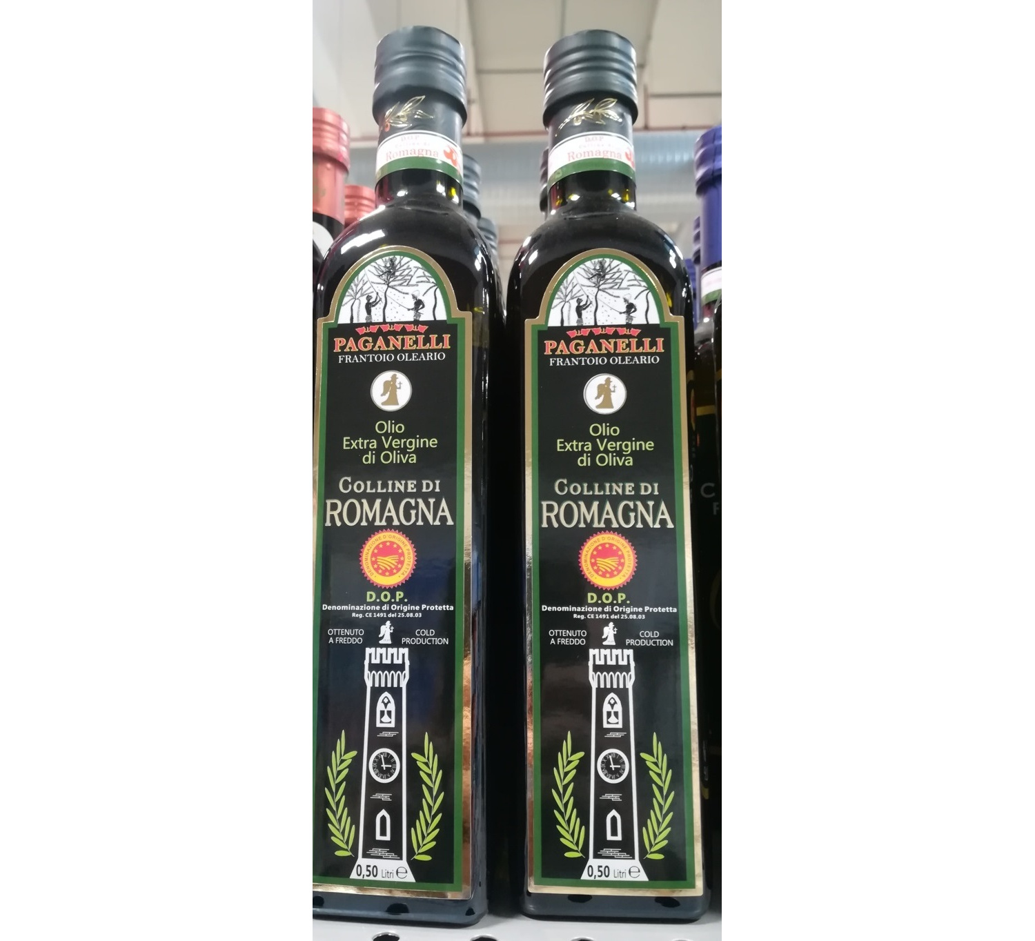 Olio Extra Vergine Colline di ROMAGNA Dop PAGANELLI 0.5lt