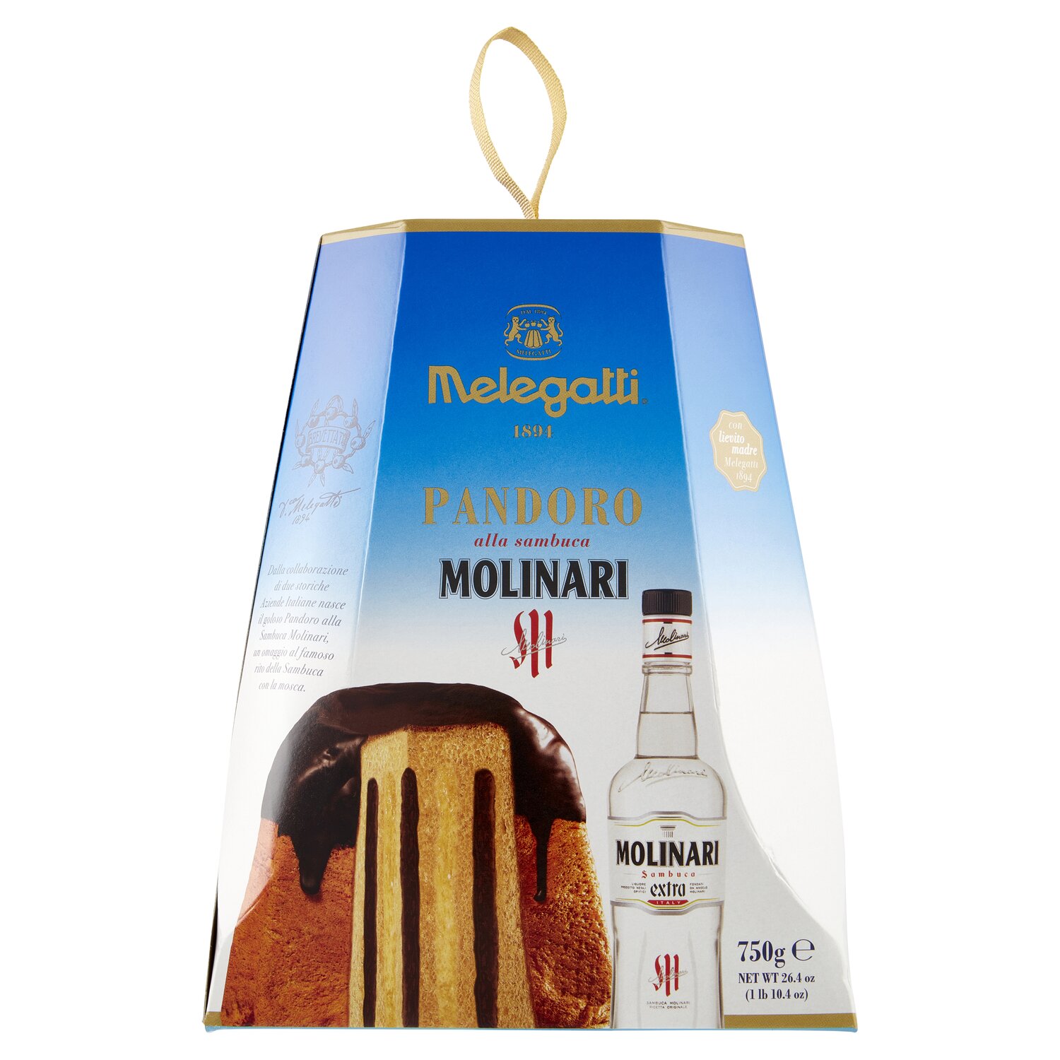 Pandoro alla Sambuca Molinari MELEGATTI 750Gr