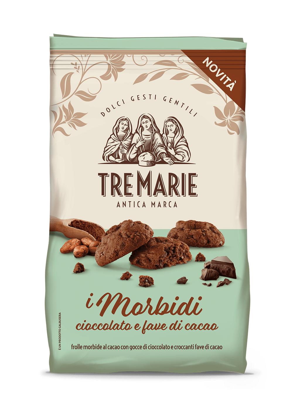 I Morbidi Biscotti con pezzi di cioccolato TRE MARIE 300gr