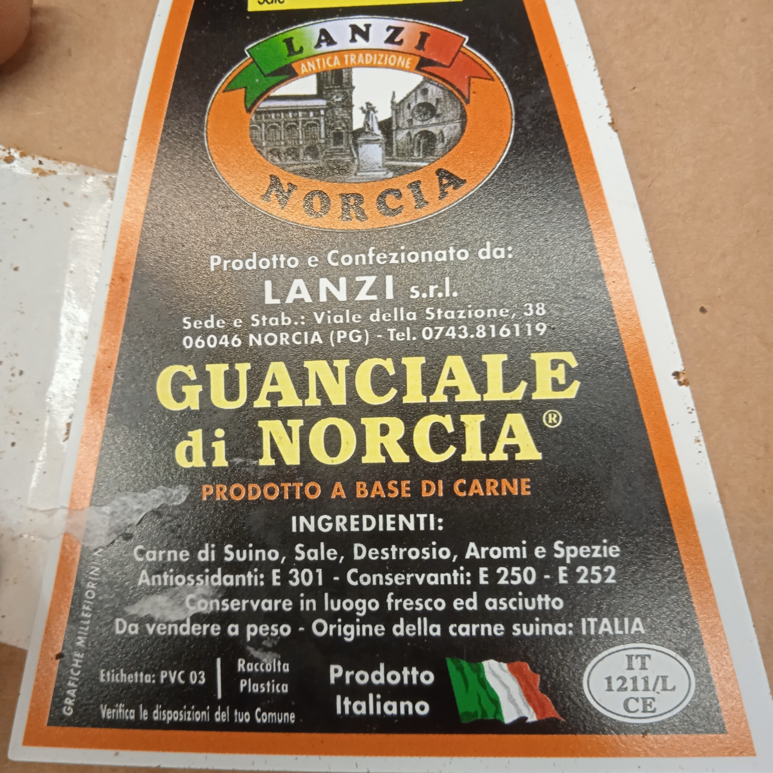 Guanciale di Norcia Salumificio LANZI 1Kg c.a. - immagine 2