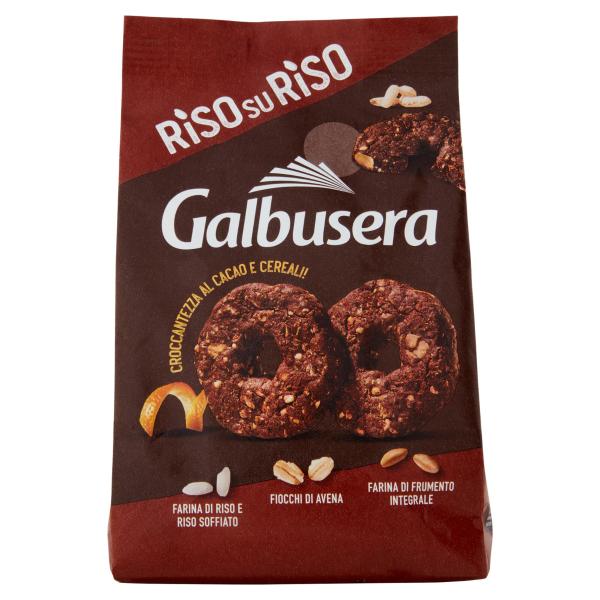 RisosuRiso Croccantezza al Cacao e Cereali biscotti Galbusera 290gr