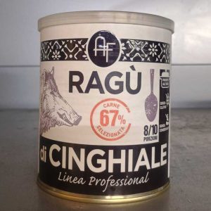 SAUCE RAGU' with WILD BOAR MEAT per PASTA 800Gr