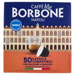 Caffè Borbone Miscela Nobile Capsule Compatibili Nespresso* ad uso domestico 50 x 5 g