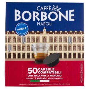Caffè Borbone Miscela Nobile Capsule Compatibili Lavazza* A Modo Mio* ad uso domestico 50 x 7,2 g