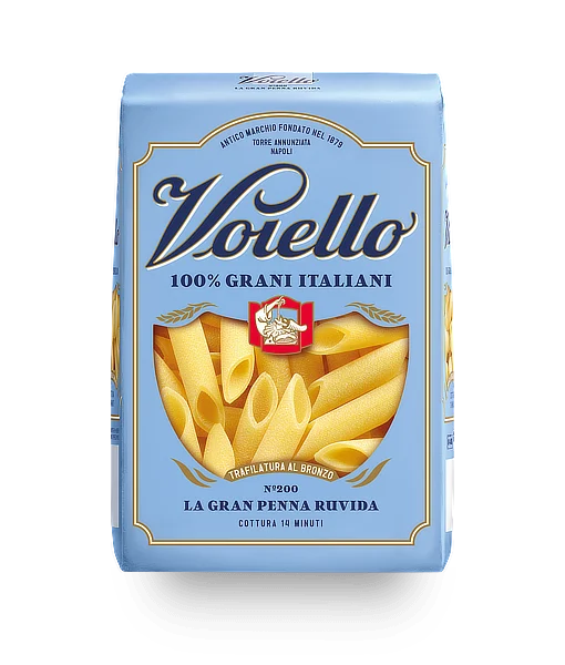 Voiello 100% Grano Italiano Pasta Gran Penna Ruvida N.200 500g