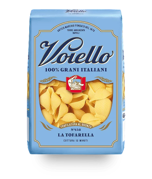 Voiello 100% Grano Italiano Pasta Tofarella N.138 500g