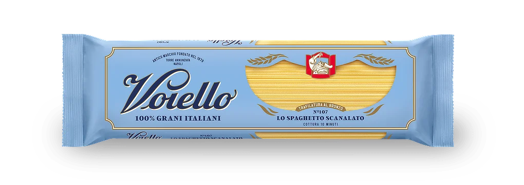 Voiello 100% Grano Italiano Pasta Spaghetti Scanalati 107 500g