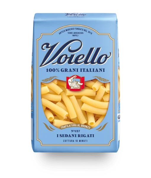 Voiello 100% Grano Italiano Pasta Sedani Rigati N.127 500g